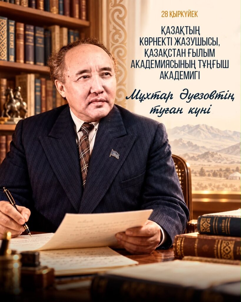 Бүгін – Мұхтар Әуезовтің туған күні